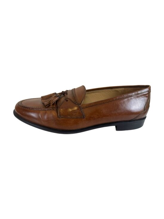Johnston Murphy Cellini Mens 11M Brown Leather Tassel Loafer Dress Classic Slip main image 6